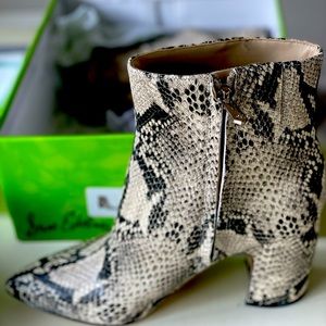 Sam Edelman ankle snake skin boot. Never worn. Brand new